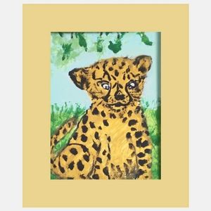 SMALL cheetah  painting